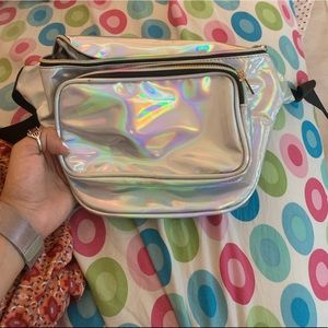 METTALIC fanny pack